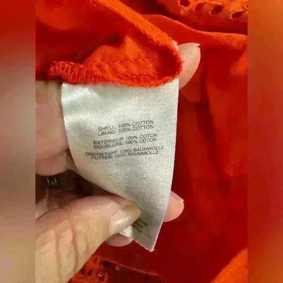 NWT J.CREW EYELET DRESS 100% COTTON - Picture 6 of 6